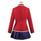 Anime Guilty Crown Yuzuriha Inori Red School Uniform Dress Outfits Cosplay Costume Halloween Carnival Suit
